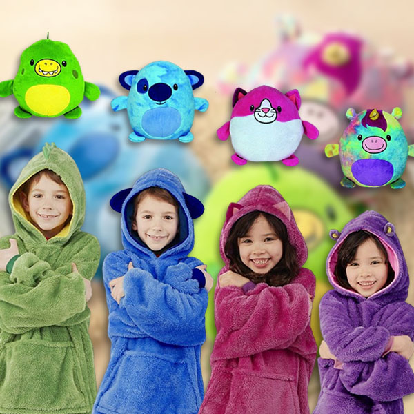 Igrača, vzglavnik in jopica s kapuco | PILLOWPET