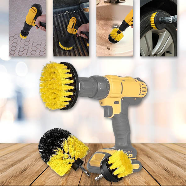 Komplet močnih čistilnih ščetk za vrtalnik (3 kosi) | DRILLBRUSH