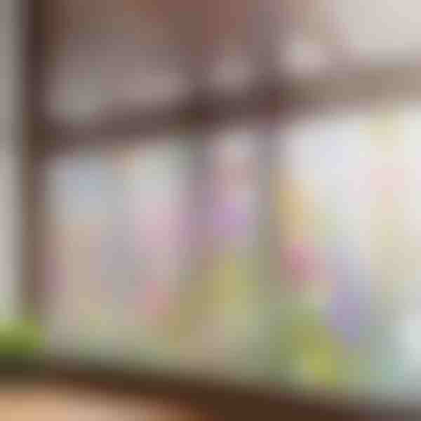 Živahna cvetlična nalepka za okno | FLORASTIK